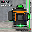 4D Лазерний рівень Hilda 4D 16 ліній ➜ ПУЛЬТ ➜ Зелені промені ➜ ГАРАНТІЯ: 1 рік, фото 4