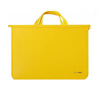 Пластиковый портфель на змейке 2 отделения E31630-05 Желтый