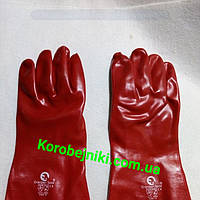 Перчатки руковицы прорезиненные резиновые длинные