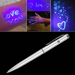 Шпигунська Ручка з невидимим чорнилом + ультрафіолет