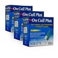 3 упаковки-Тест полоски On Call Plus (Он Колл Плюс) - 50 шт!! 22.12.2023 г.