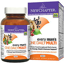 New Chapter, Every One man's Daily Multi, мультивітамін, 72 таблетки Київ