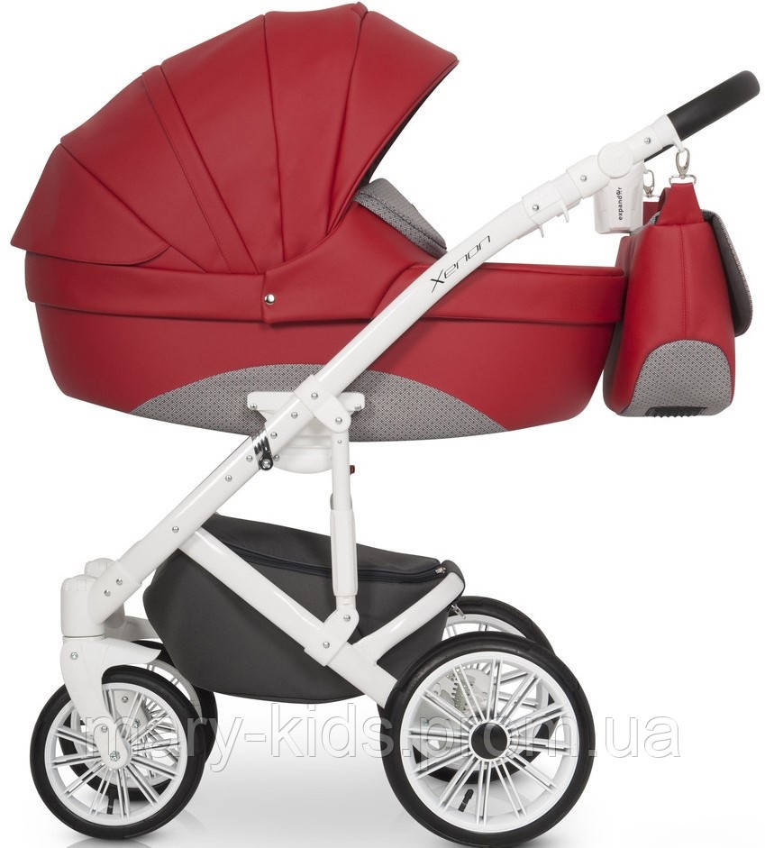 Дитяча універсальна коляска 2 в 1 Riko Xenon 03 Scarlet