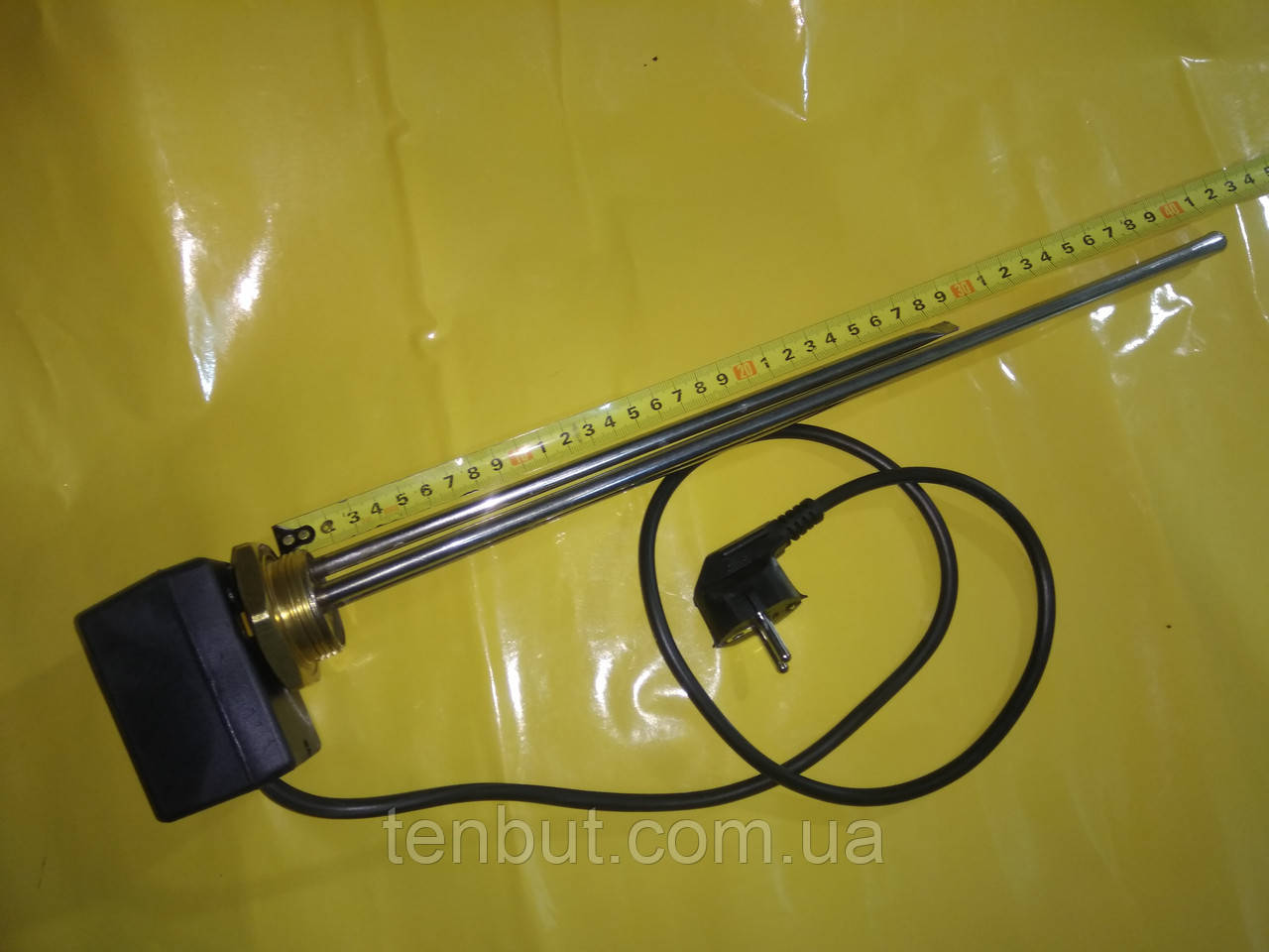 Тен у чавунну батарею права різь 2.5 кВт./ 1.1/4" дюйма з цифровим терморегулятором