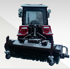 Щітка комунальна (Дорожна) з гідроприводом до тракторів з бункером для сміття МТЗ, ЮМЗ