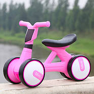 Толокар Біговел для малюків BAMBI M 4086-8 рожевий з музикою і світлом, фото 2