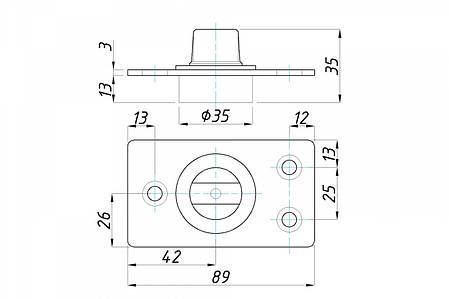 Упор 110-12 Black, фото 2