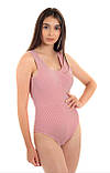 Жіночий цільний купальник з відкритою спиною у смужку a.play S 42-44, фото 8