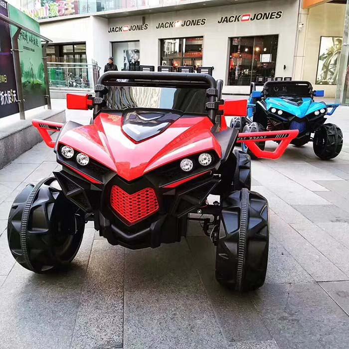 Дитячий електромобіль Джип M 3804 EBLR-3, BUGGY, Шкіряне сидіння, EVA-колеса, червоний