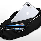 Сумка на пояс для смартфонів із сенсорним екраном RunBelt чорна, фото 3