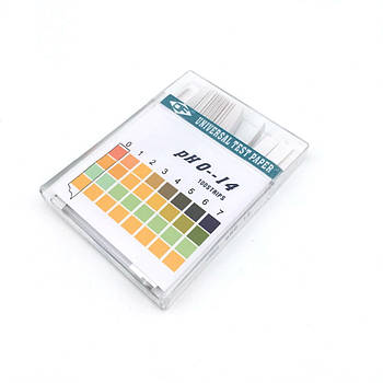 Лакмусовий папір pH тест (0-14 pH) 100 смужок у пластиковій коробці