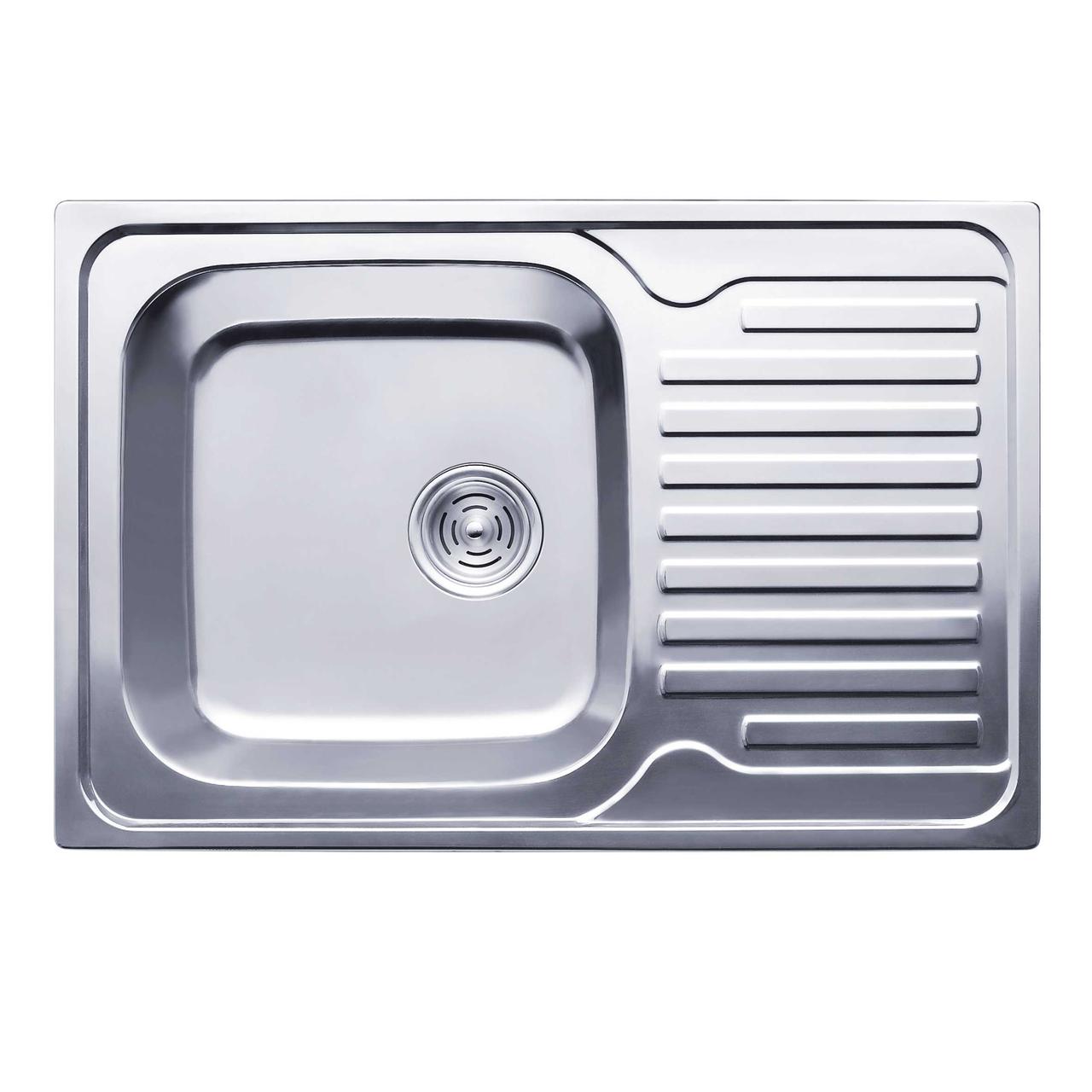 Кухонна мийка Platinum 7848 MicroDecor 0,8 мм