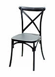 Стілець для кафе Broks Брукс антрацит 01, штабельована, фото 5