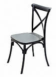 Стілець для кафе Broks Брукс антрацит 01, штабельована, фото 3