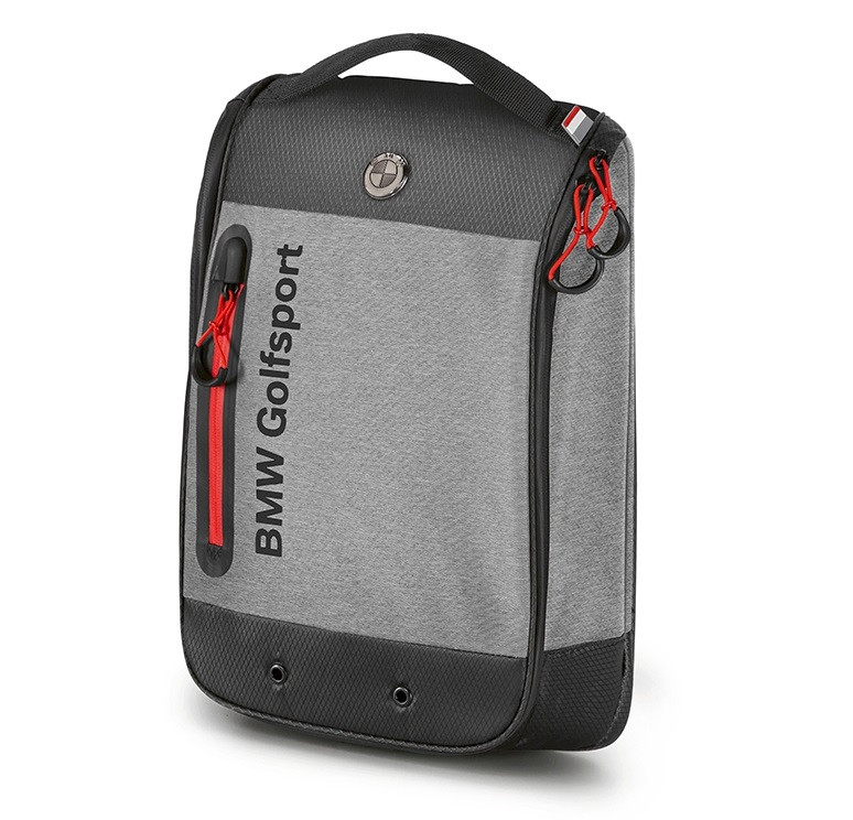 Оригінальна сумка для взуття BMW Golfsport Shoe Bag, Black / Grey / Red, артикул 80222460966