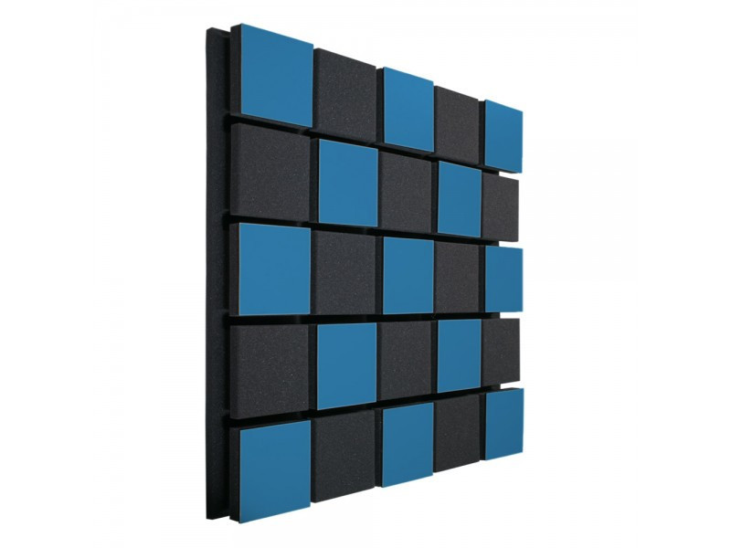 Акустична панель Ecosound Tetras Acoustic Wood Blue 50х50см 73мм колір синій