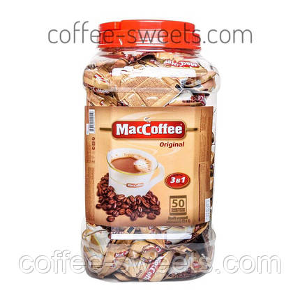 Кавовий напій MacCoffee Original 3в1 (50 пакетиків по 20 г) 1 кг, фото 1
