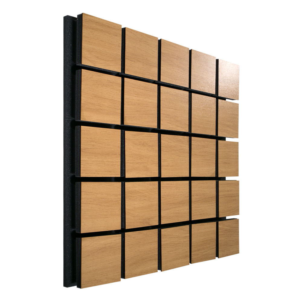 Акустична панель Ecosound Tetras Wood Cream 50х50см 33мм колір світлий дуб