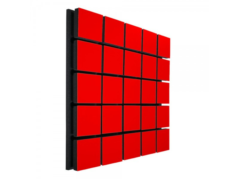 Акустичний панель Ecosound Tetras Red Wood 50х50см 33мм колір червоний