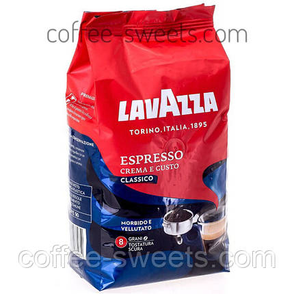 Зерновий кави Lavazza Espresso Crema e Gusto CLASSICO 1kg, фото 2