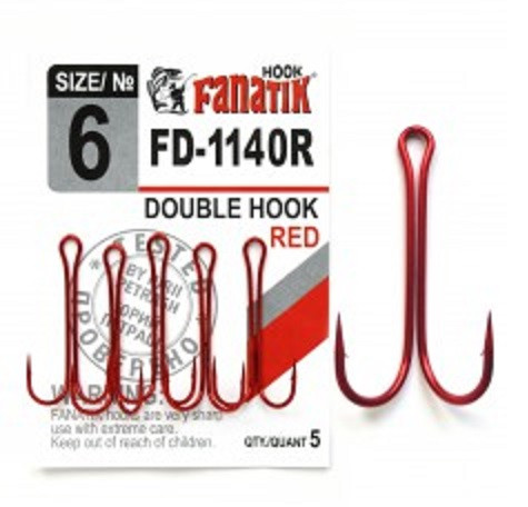 Подвійний гачок Fanatik FD-1140 RED