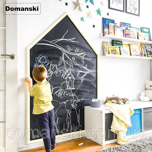 Доска для рисования мелом домик. Мольберт детский, игрушка. Детская ...