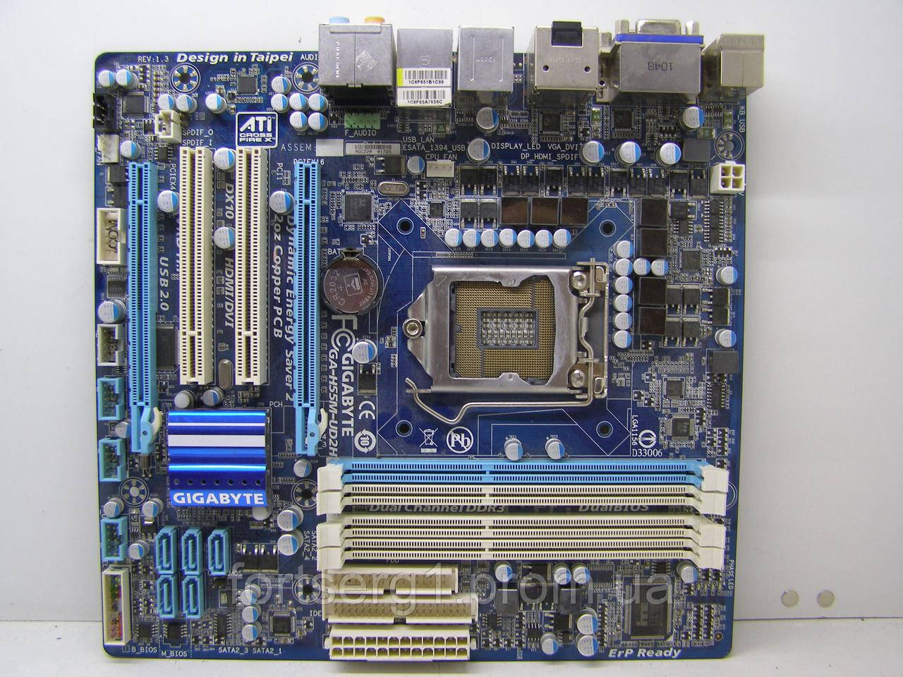 Материнская плата GIGABYTE GA-H55M-UD2H Socket LGA1156/ MicroATX 4DDR3 ...