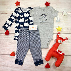 Комплект-трійка - боді і штанці - Ведмеді Картерс 18М (78-83 см, 11.1-12.4 кг)