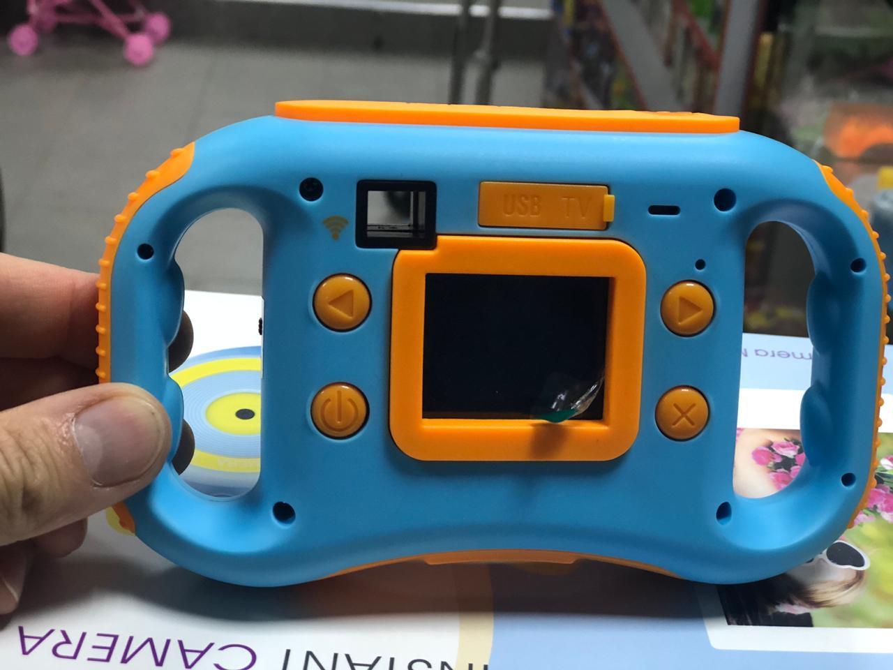 Детский цифровой фотоаппарат Kids creative camera c Wi Fi Синий с оранжевым Kids Camera - фото 3 - id-p1044341951