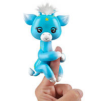 Оригінальна інтерактивна фігурка Фингерлингс Жирафа Lil' G (блакитна) WowWee Fingerlings Giraffe Lil' G 3556