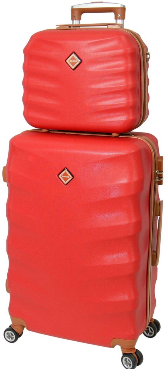 Комплект валіз і кейс Bonro Next (невелика).  Колір червоний.