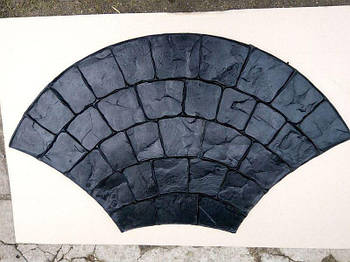 Поліуретановий штамп для бетону "Великий Веер", для доріжок і підлоги