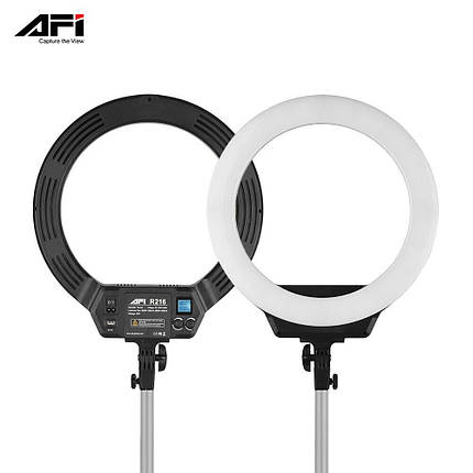 Кільцева світлодіодна лампа AFI R216, кільцевої LED світло 3000-6500К, фото 2