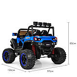 Дитячий 4-х моторний електромобіль позашляховик Buggy (Баггі) M 3804EBLR-4 синій, фото 6