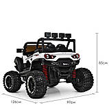 Дитячий 4-х моторний електромобіль позашляховик Buggy (Баггі) M 3804EBLR-1 білий, фото 6