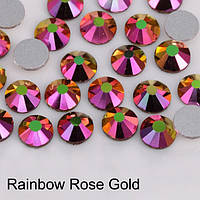 Стразы холодной фиксации Rainbow Rose Gold SS30 (6.3-6.5 mm). Цена за 1 шт