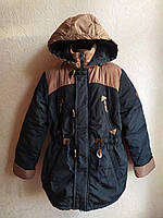 Куртка-парка демісезонна для хлопчика 8-10 років