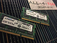 Оперативна пам`ять CRUCIAL DDR3 4GB SO-DIMM PC3L 10600S 1333mHz Intel/AMD