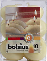Плавающие свечи Bolsius кремовые 10 шт (пл10-011)