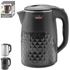 Чайник електричний "Double wall" (дисковий нагрівач, захист від перегріву), 2000Вт 2,5 л