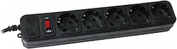 Фільтр-подовжувач мережевий Maxxter 1.8 м 5 розеток black (SPM5-G-6B)