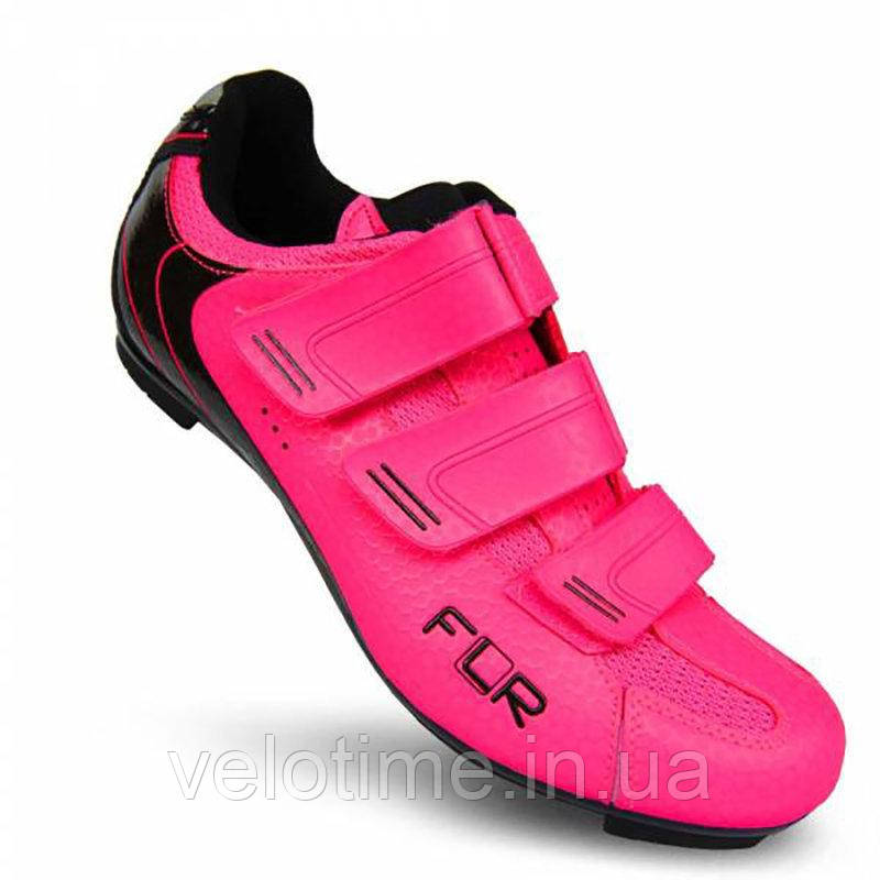 Велосипедні туфлі шосе FLR F-35 (41р., рожевий), фото 1