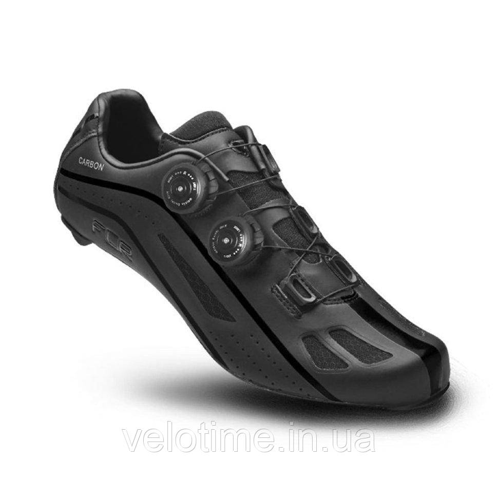 Велосипедні туфлі шосе FLR F-XX + шкарпетки (39р., чорний)