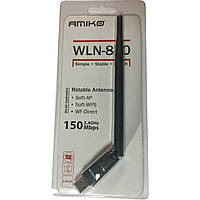 Адаптер USB WiFi Amiko 870 (на чипе 5370) 5 dBi (200 мм) 150 Мбит/с Сетевой адаптер b/g/n