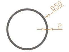 Труба кругла 50х2, фото 1