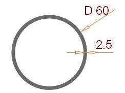 Труба кругла 60х2.5, фото 1