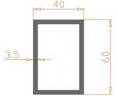 Труба прямокутна 60х40х3,5