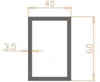 Труба прямоугольная 60х40х3,5