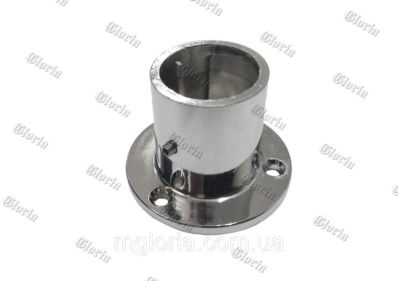 Фланец для трубы высокий 40 мм. Магазин мебельной фурнитуры "Глория"