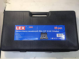 Набір ключів великих розмірів LEX 26 шт. 6 граней, фото 2